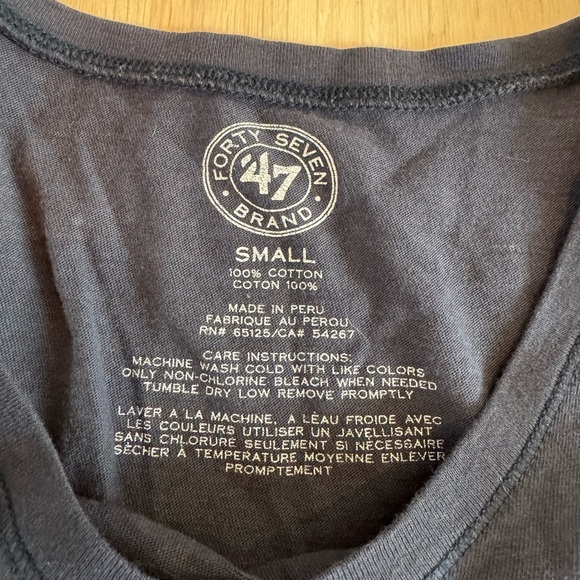 ‘47 Chicago Bears Vintage Mid Arm Length Tee Shirt Size Small - Picture 3 of 3